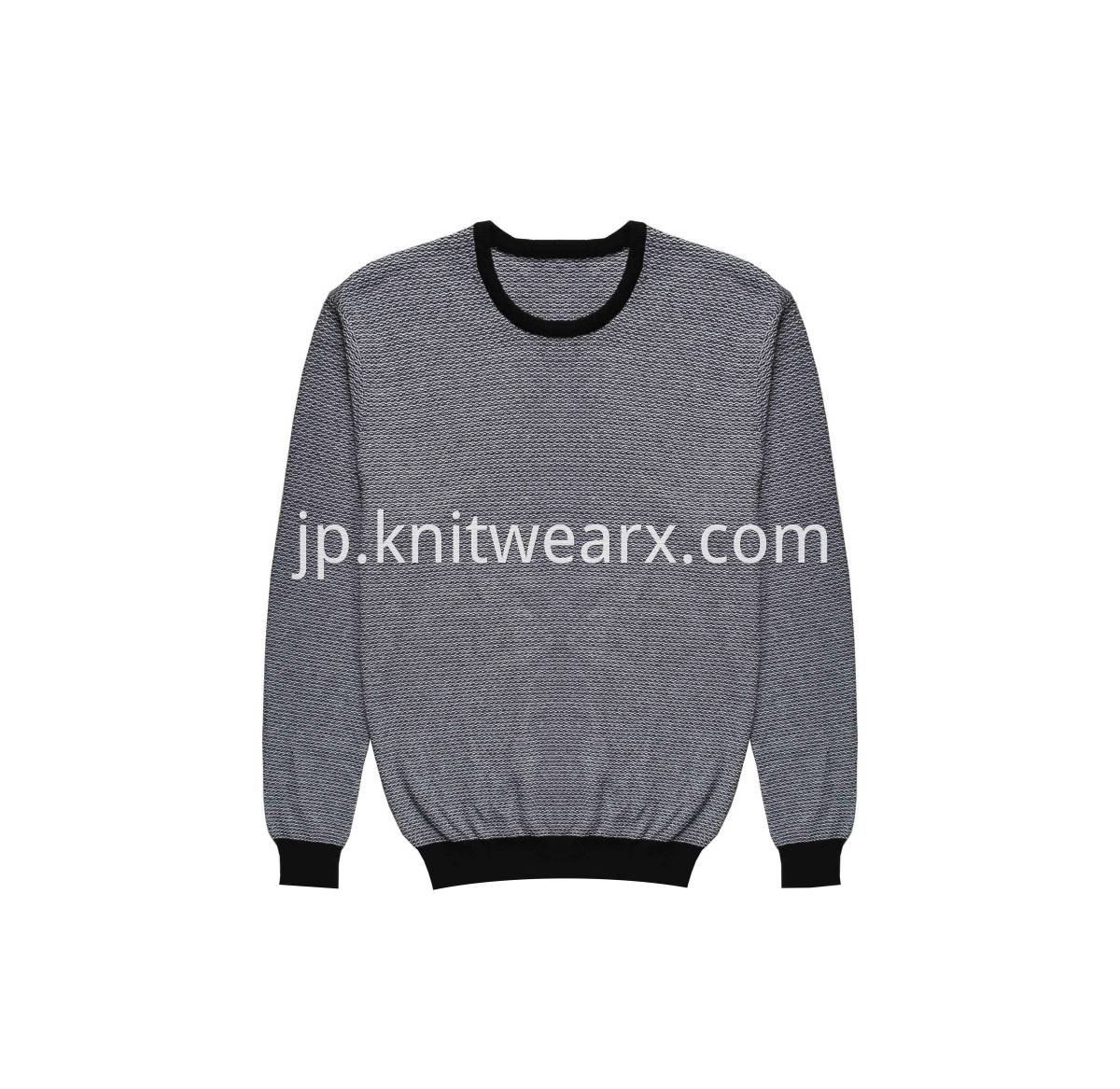 Men's Classic Knitted Purl Stitch Sweater Crewneck Pullover